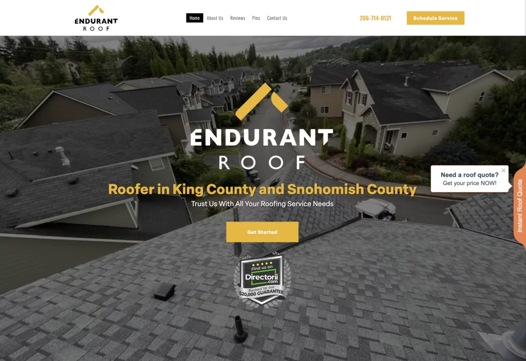 Custom Roofing Theme