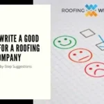 Blog Cover for How To Write a Good Roofing Company Review