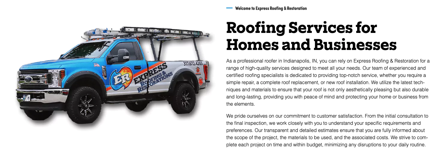 Roofing Truck Wrap Marketing Example