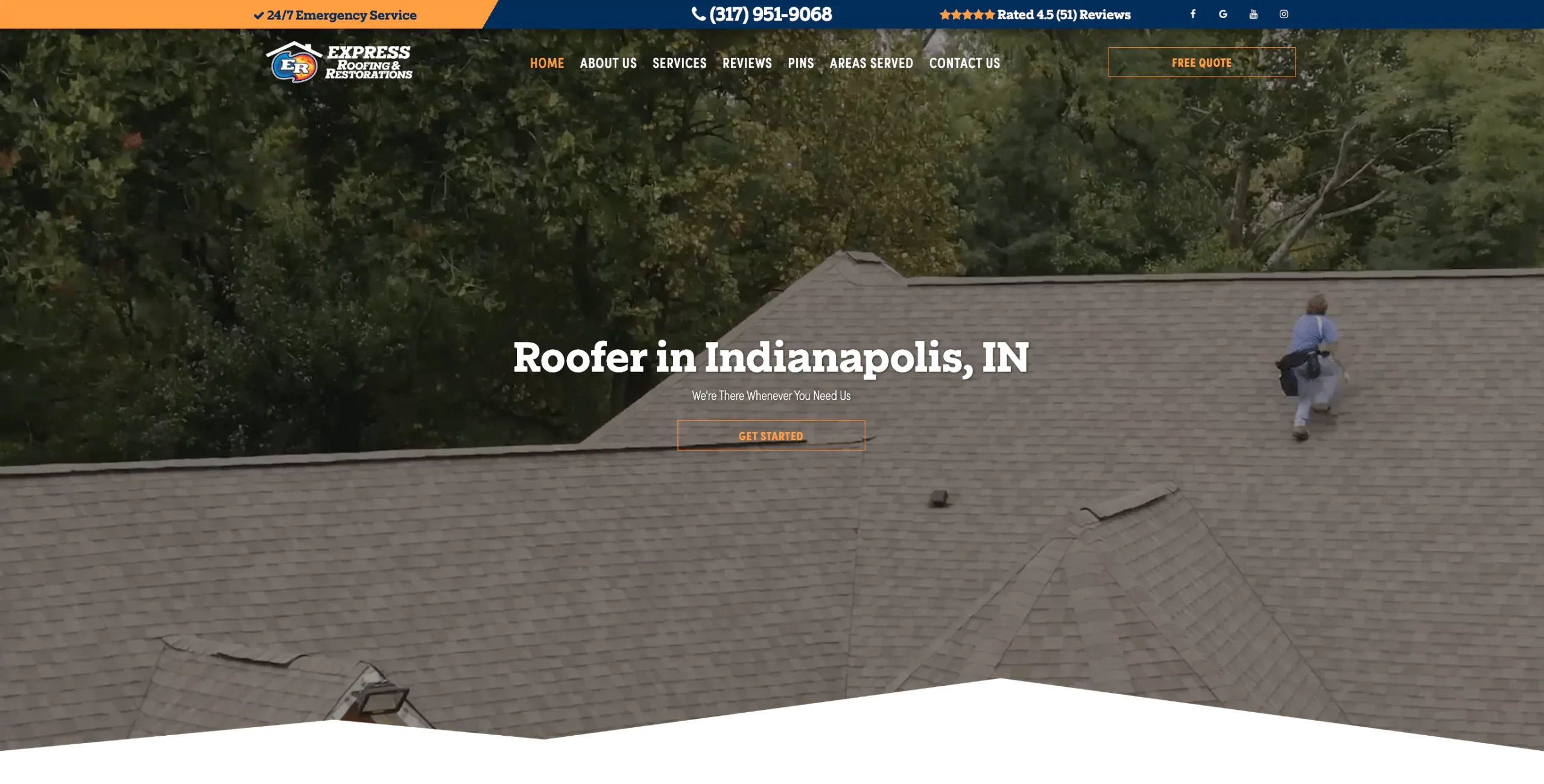 Roofing Website Rank #3