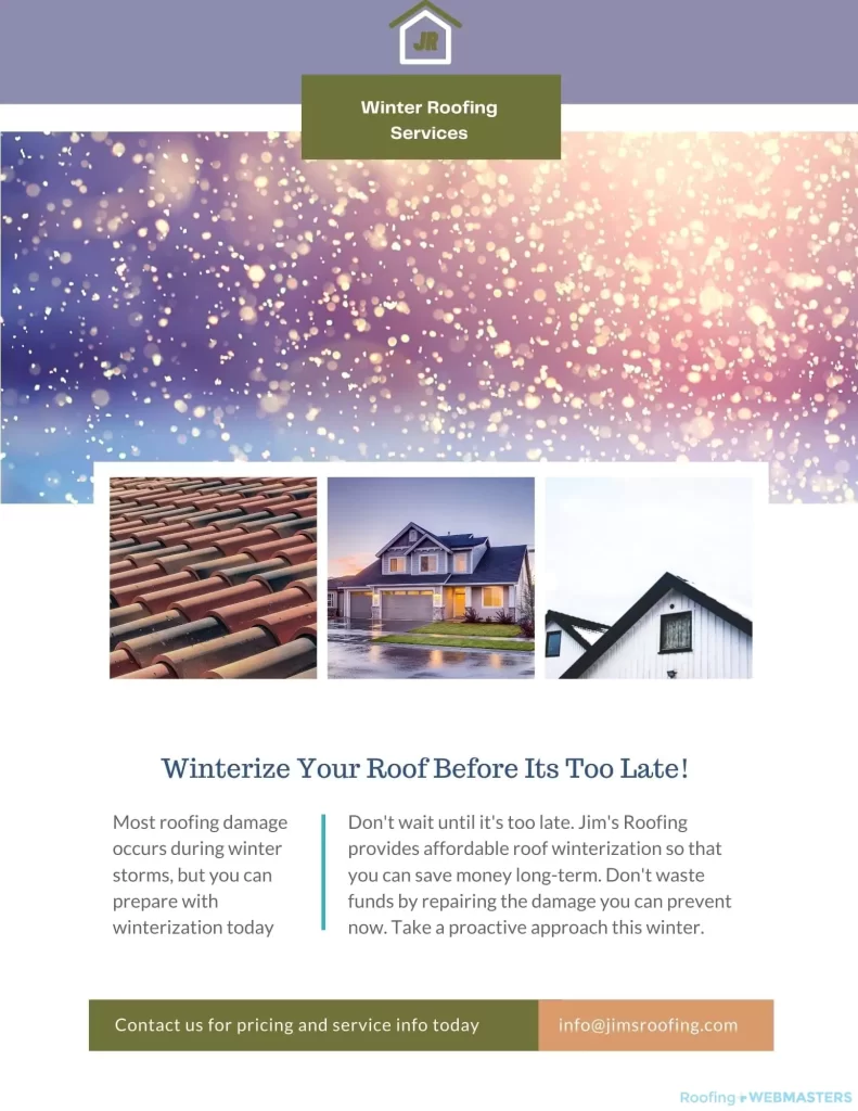 Winter Roofing Flyer Example